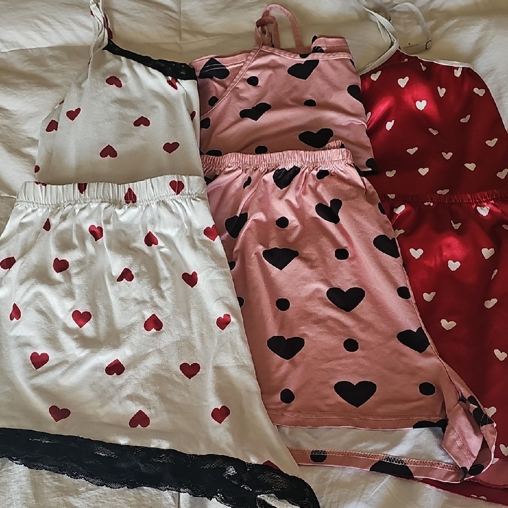 Heart Print Women's Sleepwear Set